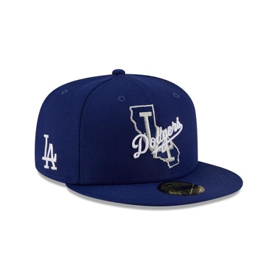 Sapca New Era Los Angeles Dodgers MLB Local 59FIFTY Fitted - Albastri